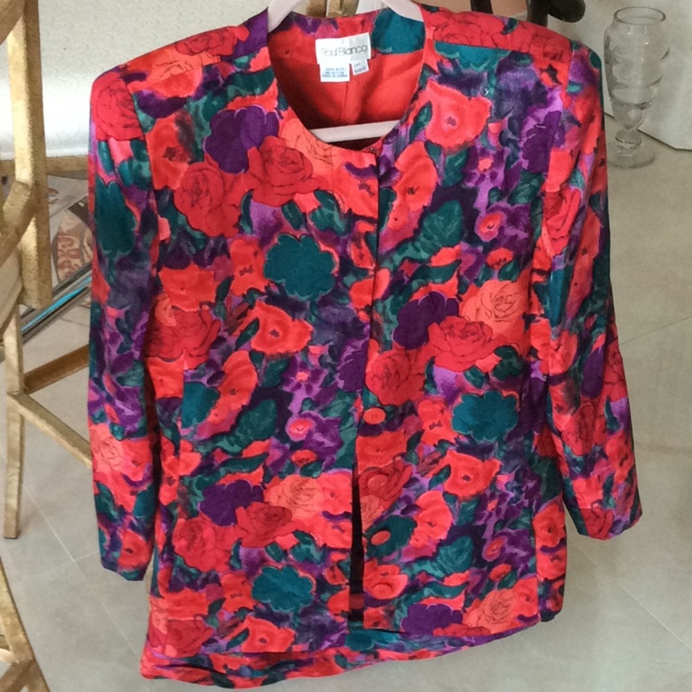 Pure silk 2 piece suit